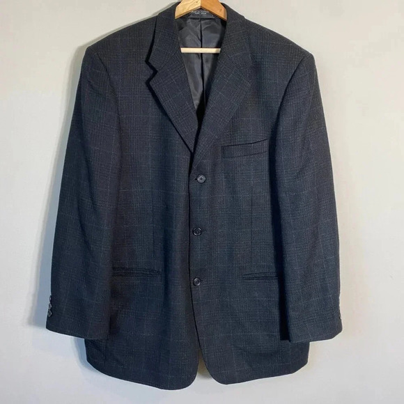 Palo Savino Wool Cashmere Sutton Sport Coat Dinner Jacket Blazer Men's 42R Gray - Picture 4 of 16